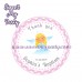 Girl Baptism stickers,Girl Christening thank you tags,(2)